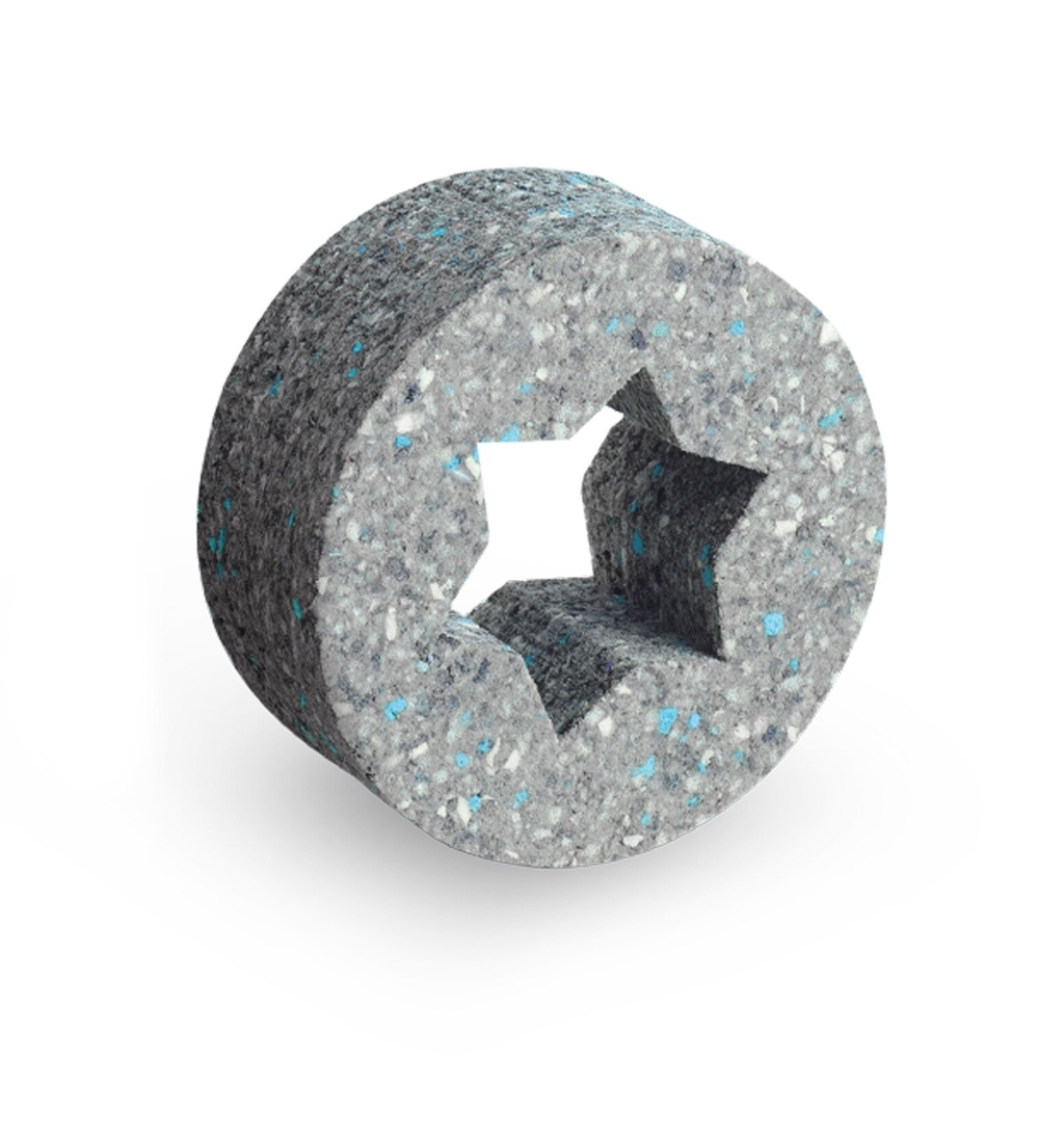 Lyddempende elementer  for innplassering i kanaler med diameter 160 mm. 
Stjerneformede dempeelementer utført i en sammensetning av flerkomponent teknisk skum som optimaliserer lyddempende egenskaper.